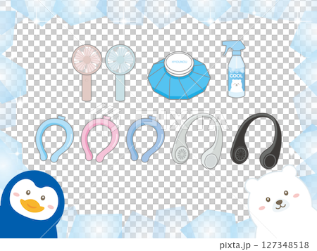 用於夏季中暑對策的清涼降溫用品 127348518