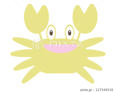 夏の海の砂浜にピッタリのカニくん 127348538