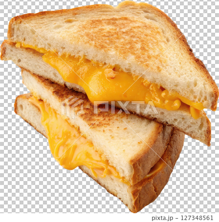 Grilled cheddar cheese sandwich 127348561