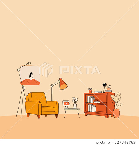 Cozy Interior Illustration Cozy Interior Illustration 127348765