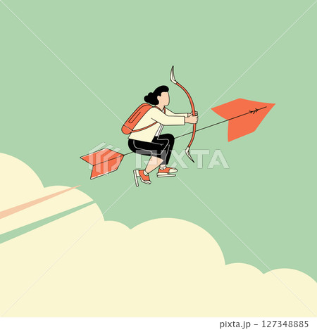 Archer Riding an Arrow 127348885