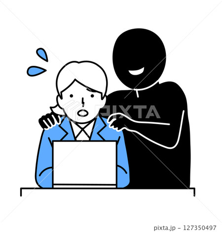 ハラスメントイラスト ハラスメントイラスト 127350497