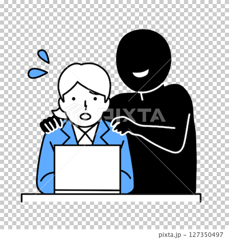 ハラスメントイラスト ハラスメントイラスト 127350497