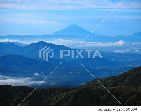 八ヶ岳杣添尾根より観る雄大な山々と雲海（20250612055851） 127350604