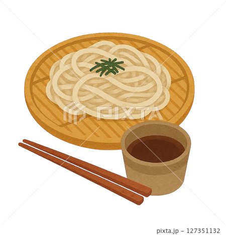 【夏】ざるそばのイラスト 【夏】ざるそばのイラスト 127351132