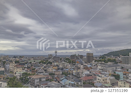 伊東 ホテル聚楽からの風景 曇天 展望 伊東 ホテル聚楽からの風景 曇天 展望 127351190