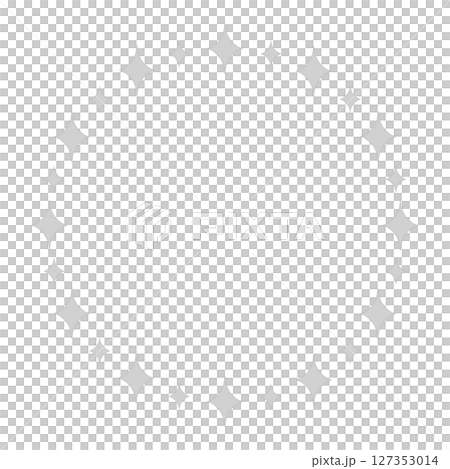 キラキラのフレーム 127353014