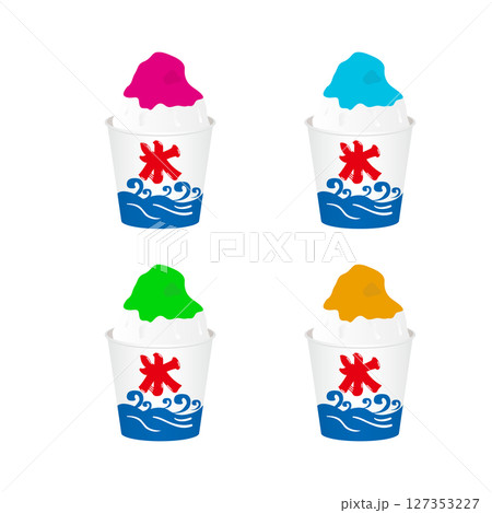 色々なかき氷のイラスト 色々なかき氷のイラスト 127353227