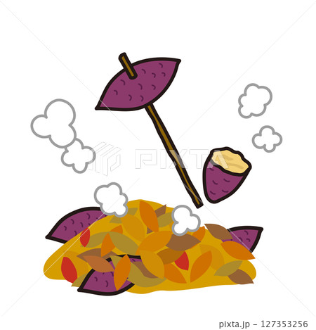 焼き芋　イラスト 127353256