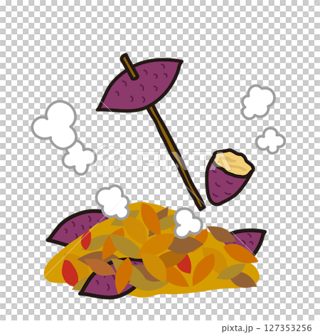 焼き芋　イラスト 127353256