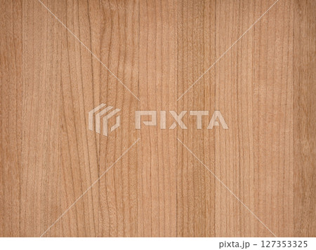 Warm American cherry veneer with a smooth, natural grain 127353325