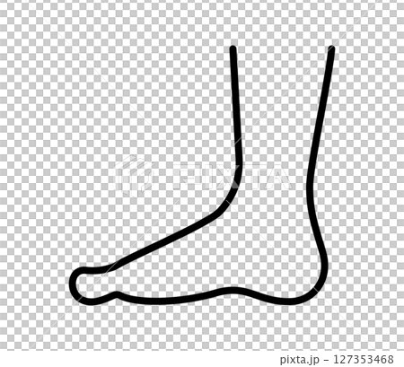 Simple foot icon illustration vector Simple foot icon illustration vector 127353468