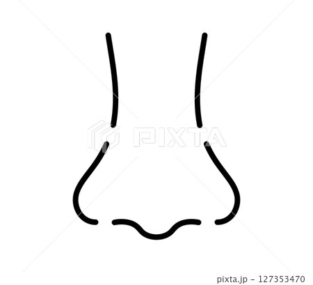 シンプルな鼻のアイコンイラスト　ベクター 127353470