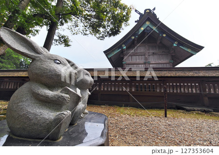 出雲市 出雲大社 因幡の白うさぎ像たち 出雲市 出雲大社 因幡の白うさぎ像たち 127353604
