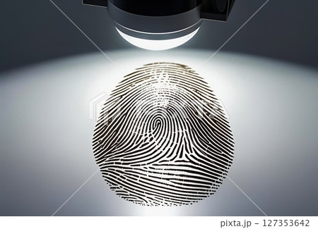 照明に照らされた指紋 127353642