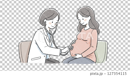 醫生和孕婦 127354115