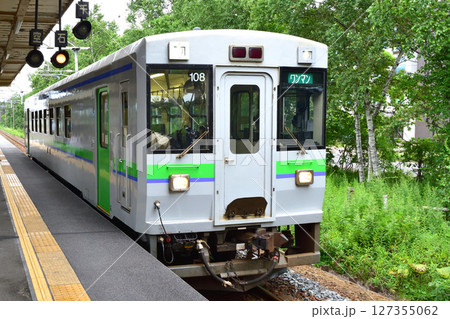 JR北海道、石勝線の南千歳駅から追分駅までの風景(2023年夏) 127355062