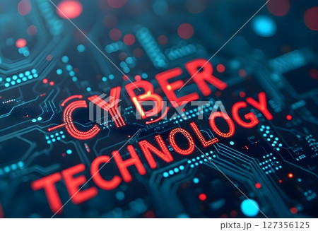 Digital representation of cyber technology with illuminated circuit patterns and vibrant colors showcasing modern advancements in the tech industry Digital representation of cyber technology with illuminated circuit patterns and vibrant colors showcasing modern advancements in the tech industry 127356125