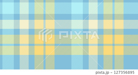 A seamless blue and yellow tartan plaid pattern with light and airy tones, ideal for summer-themed textiles, fashion, and decor. A seamless blue and yellow tartan plaid pattern with light and airy tones, ideal for summer-themed textiles, fashion, and decor. 127356895