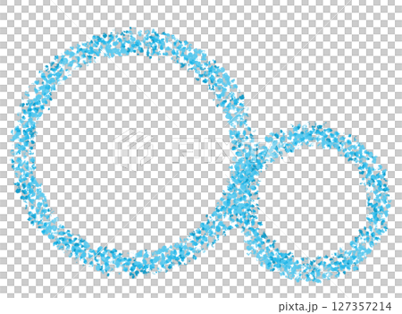 Circles, round frame illustrations, abstract graphic material 127357214