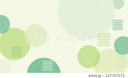 bg素材-グリーン模様2025-1ベク 127357272