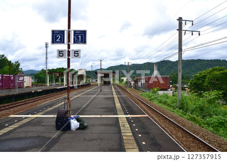JR北海道、石勝線の新夕張駅から新得駅までの風景(2023年夏) 127357915