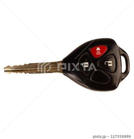 car key isolated on white 127358999