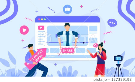 YouTube　イメージ　コンテンツ作成 127359198