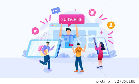 YouTube　イメージ　コンテンツ作成 127359199