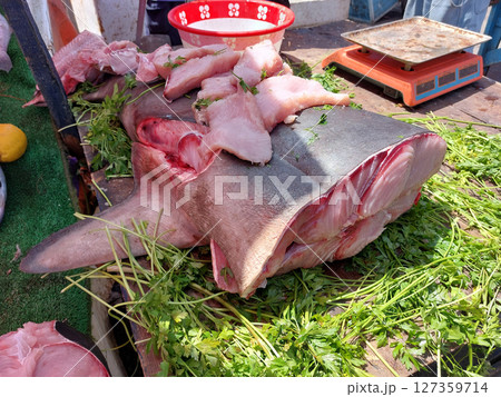 Essaouira fish market, Morocco Essaouira fish market, Morocco 127359714
