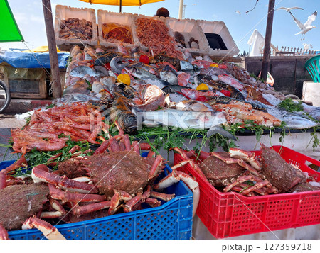 Essaouira fish market, Morocco Essaouira fish market, Morocco 127359718
