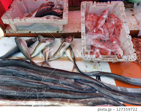 Essaouira fish market, Morocco Essaouira fish market, Morocco 127359722