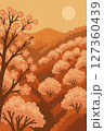 吉野の満開の桜 127360439