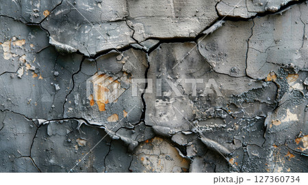 Abstract background, minimalist architecture texture and patterns of cement cracks 127360734