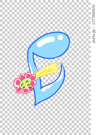 帶著微笑花朵的音符 127360920