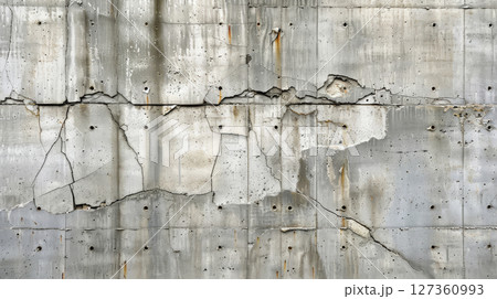 Abstract background, minimalist architecture texture and patterns of cement cracks 127360993