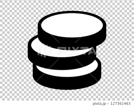 Coin icon monotone 127361463