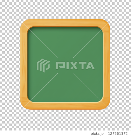 Square green chalkboard with wooden frame, perfect for educational or decorative purposes. simple design evokes sense of nostalgia and learning Square green chalkboard with wooden frame, perfect for educational or decorative purposes. simple design evokes sense of nostalgia and learning 127361572