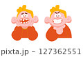 Diastema teeth and Healthy teeth (Man) illustration vector design on white background. Dental care concept. 127362551