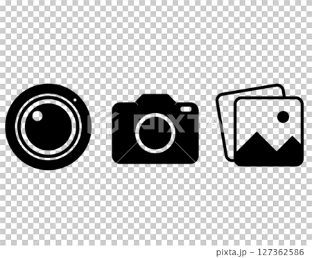 Camera lens image icon 127362586