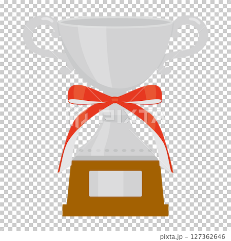 Silver trophy cup illustration Silver trophy cup illustration 127362646