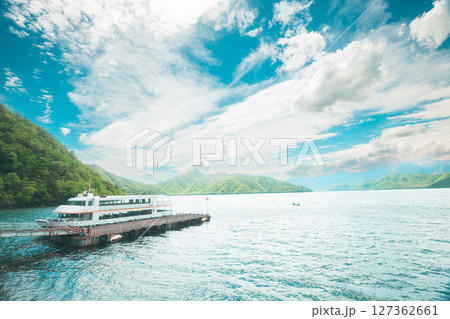 日光中禅寺湖と青空,Nikko Chuzenji Lake 日光中禅寺湖と青空,Nikko Chuzenji Lake 127362661
