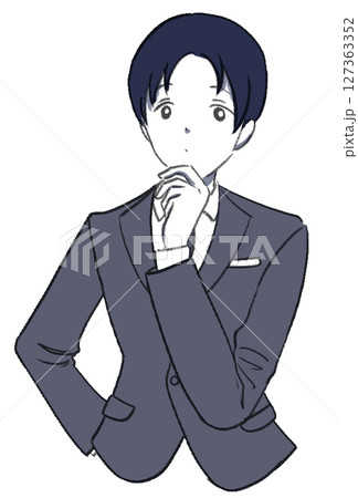 考え込む男性 127363352
