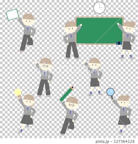 學生們在課堂上玩得很開心 127364128