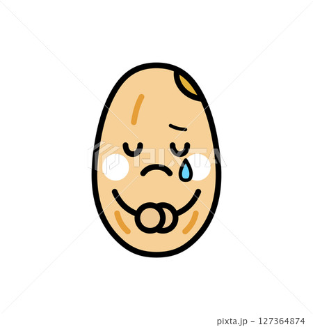 泣いている玄米のキャラクターのイラスト 127364874