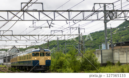 115系スカ色軽井沢駅 115系スカ色軽井沢駅 127365133