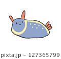 ゆるいウミウシのイラスト 127365799