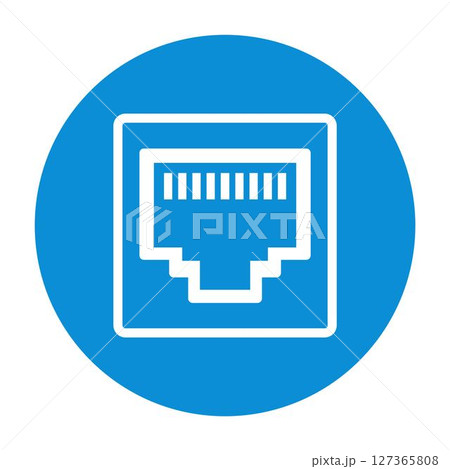 Computer port icon design 127365808