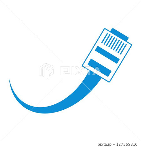 Computer port icon design 127365810