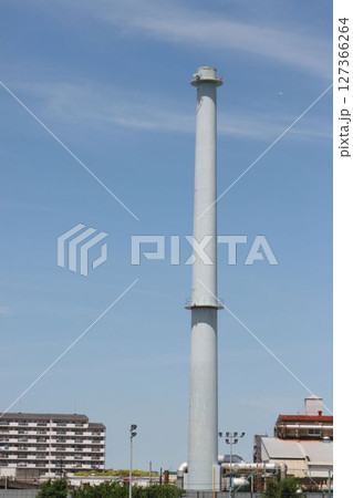 王子マテリア株式会社江戸川工場の煙突 王子マテリア株式会社江戸川工場の煙突 127366264